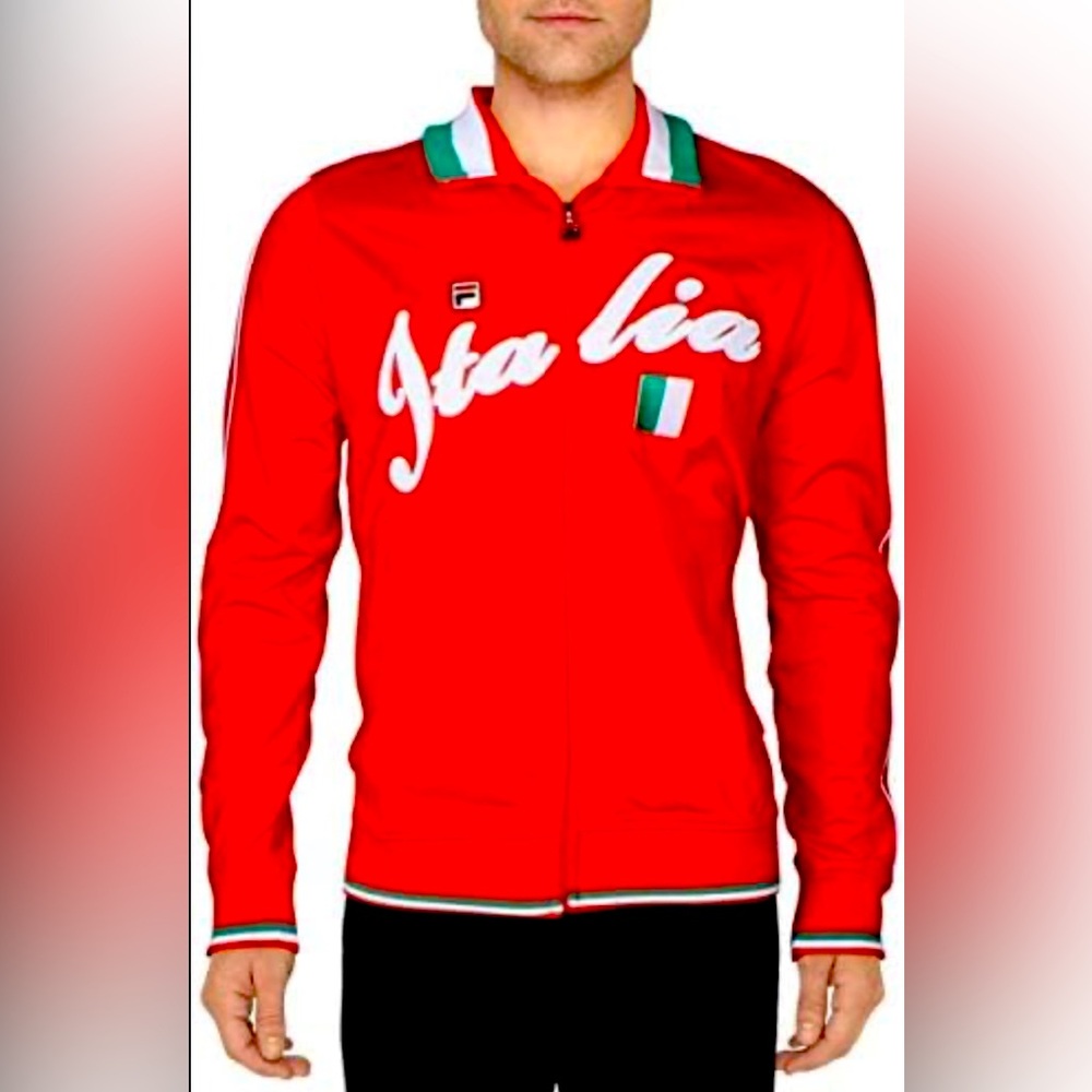 EUC 2XL Italia Track Jacket For Men or Women Fila. Polyester